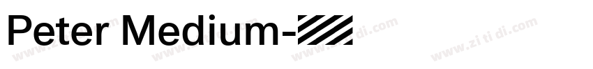 Peter Medium字体转换 Peter Medium字体转换